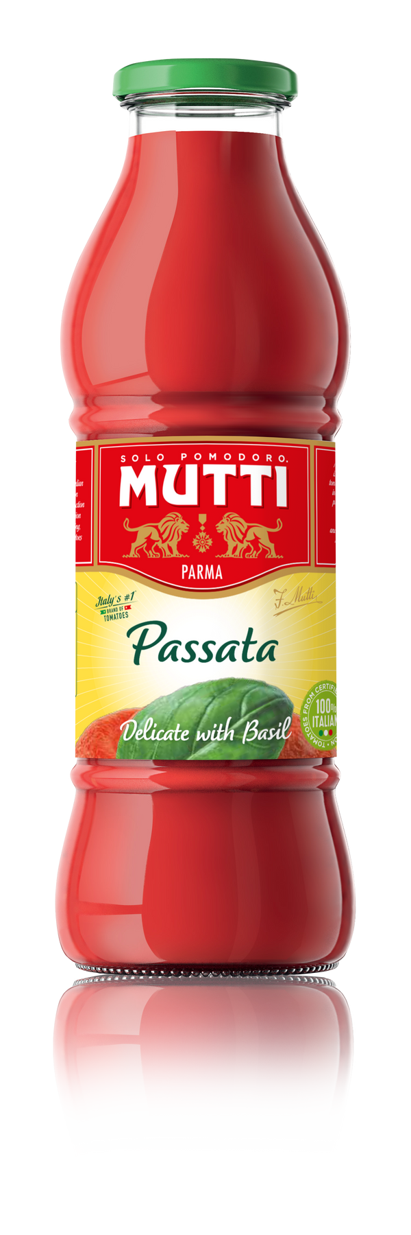 Mutti Passata Basil Bottle