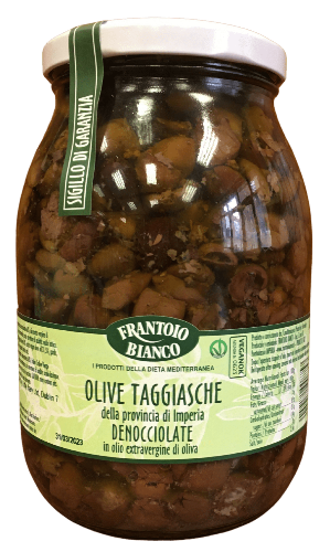 Frantoio Bianco Olive Taggiasche Denocc  950g