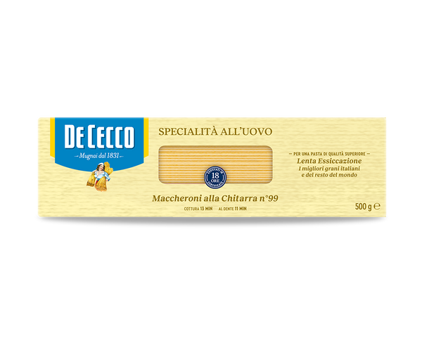 De Cecco Maccheroni Alla Chitarra all'uovo No.99 500g - exp date 11.09.2025