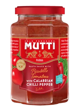 Mutti pizzuotello tomatoes with Calabrian Chilli pepper 400g