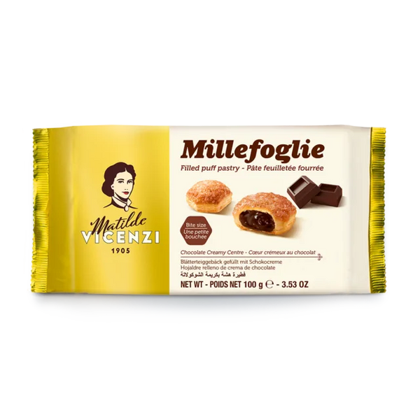 Matilde Vicenzi Puff Pastry filled with Chocolate Cream 100g