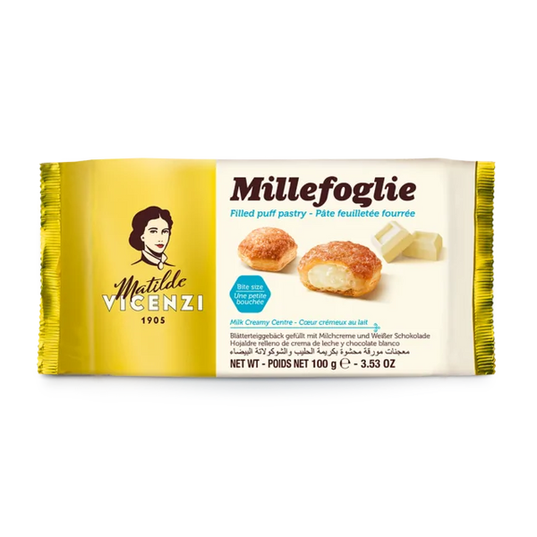 Matilde Vicenzi Puff Pastry filled with Milk Cream 100g
