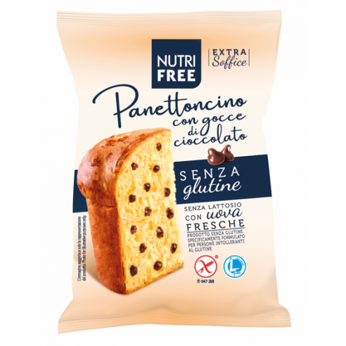 Nutrifree Panettoncino with Chocolate Chips Gluten and Lactose Free 100g