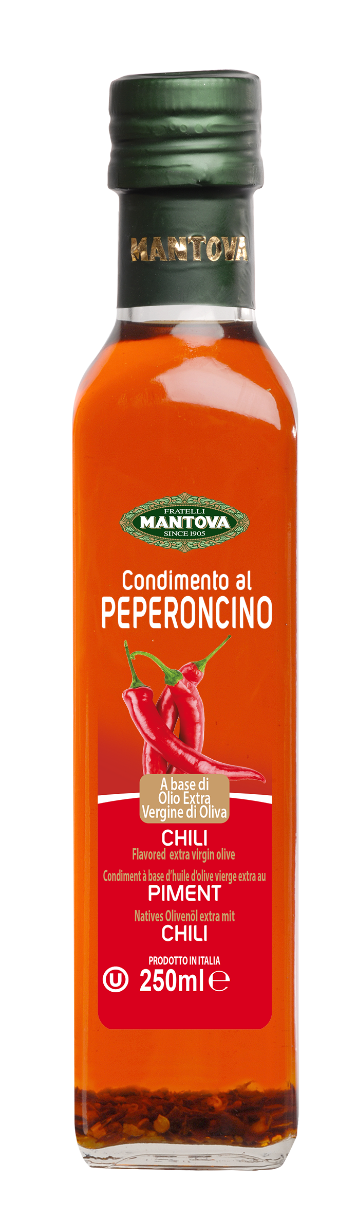 Chili Flavored Extra Virgin Olive Oil Mantova 250ml