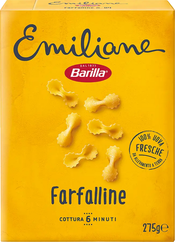 Barilla Emiliane Farfalline All'Uovo 250g