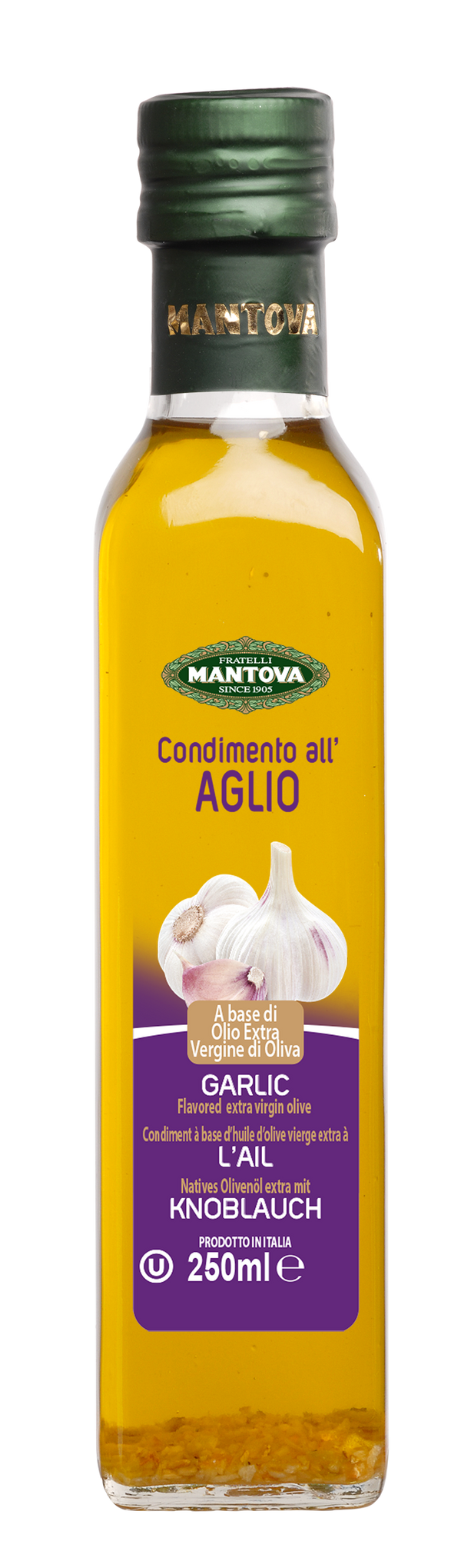 Garlic Flavored Extra Virgin Olive Oil Mantova 250ml
