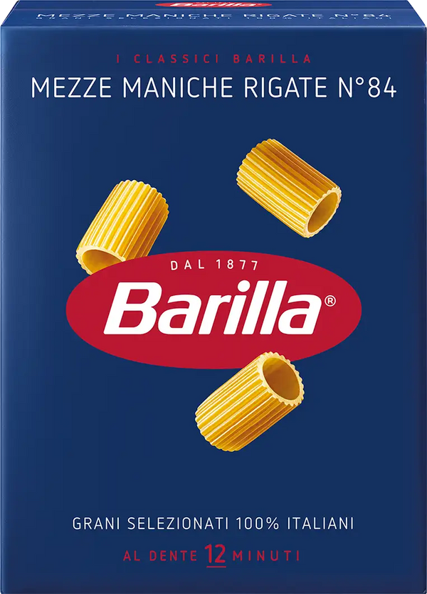 Barilla Mezze Maniche Rigate n.84 500g