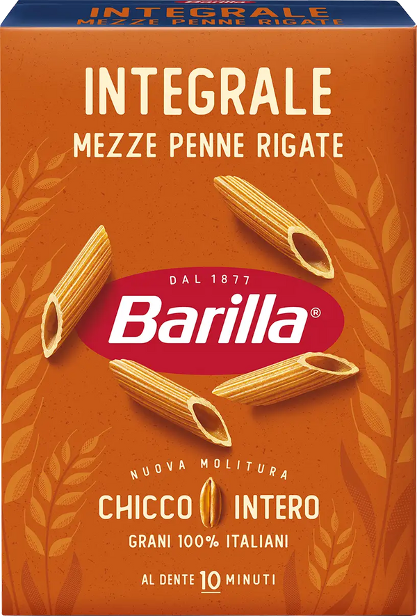 Barilla Mezze Penne Rigate Integrali 500g
