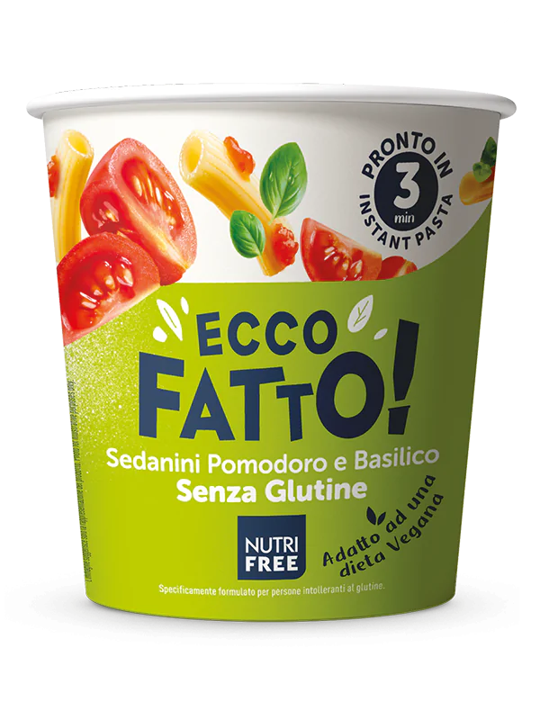 Nutrifree Sedanini Pomodoro e Basilico Gluten Free 70g