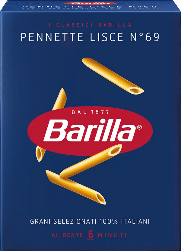 Barilla Pennette Lisce n.69 500g - exp date 01.03.2025