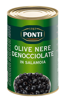 Ponti Black Olive Pitted 4.1kg