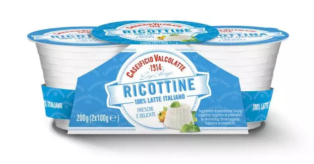 Valcolatte ricottine 200g (2x100g) (Dublin only)