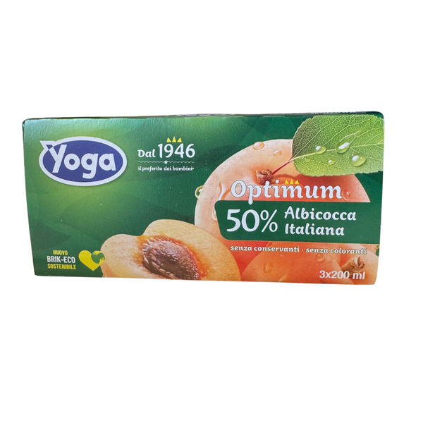 Yoga Apricot Juice 3x200ml Tetra Pack