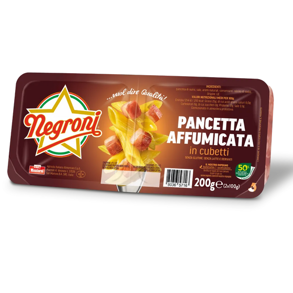 Negroni Cubetti Pancetta Affumicata  (Dublin Only) 200g