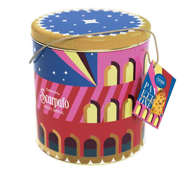 Scarpato Panettone Alto Gourmet Tin 1kg