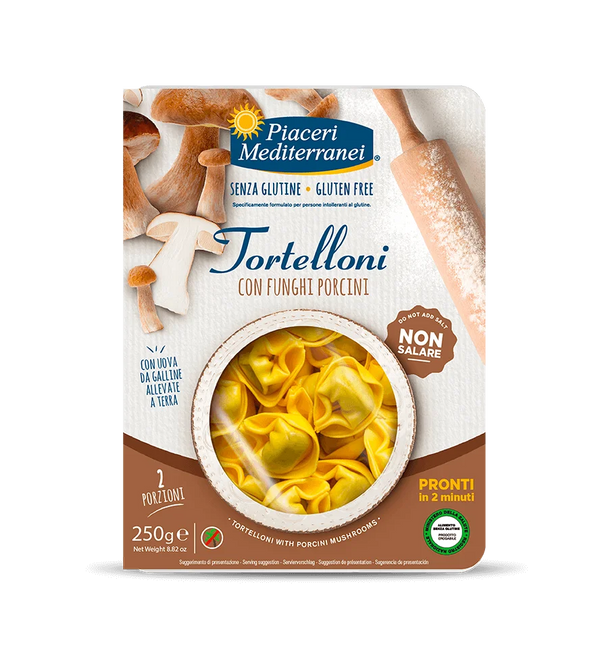 Piaceri Mediterranei Tortelloni Porcini Gluten free 250g