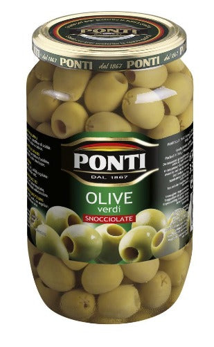 Ponti Green Pitted Olives