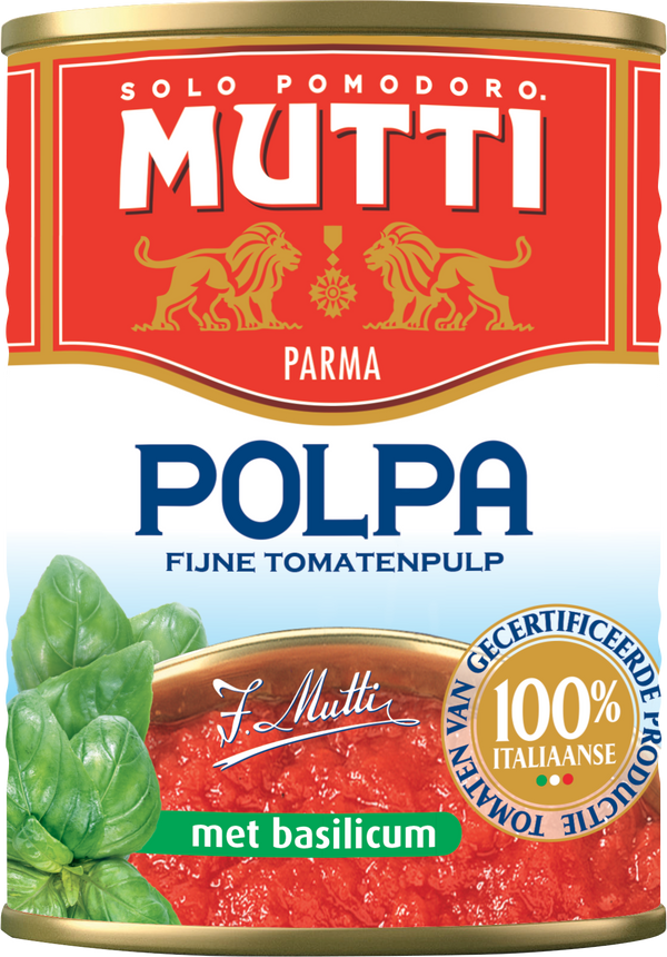 Mutti Finely Chopped Tomato & Basil