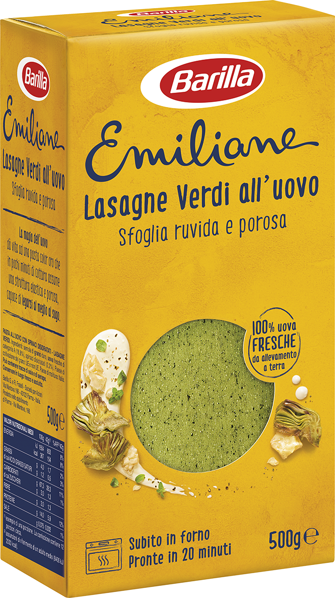 Barilla emiliane lasagne verdi pack