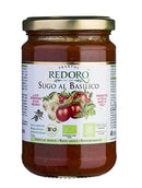 glass of Redoro sugo al basilico