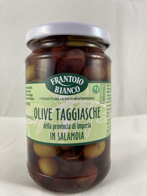 Frantoio Bianco Olive Taggiasche Salamoia 190G