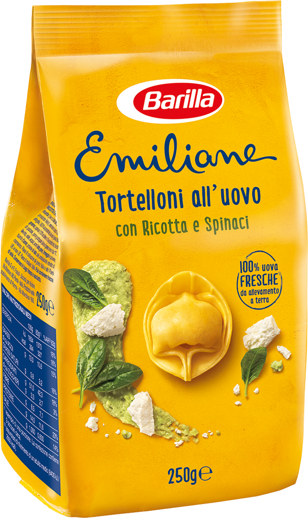 Barilla Emiliane Tortelloni Ricotta & Spinaci pack