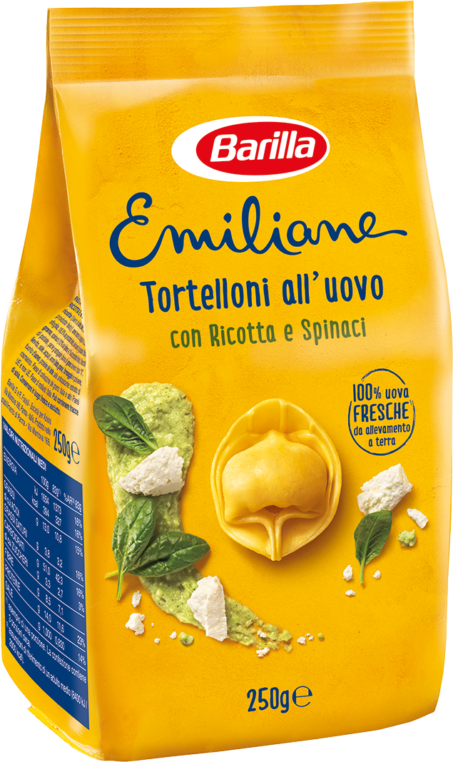 Barilla Emiliane Tortelloni Ricotta & Spinaci pack